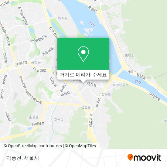 덕풍천 지도