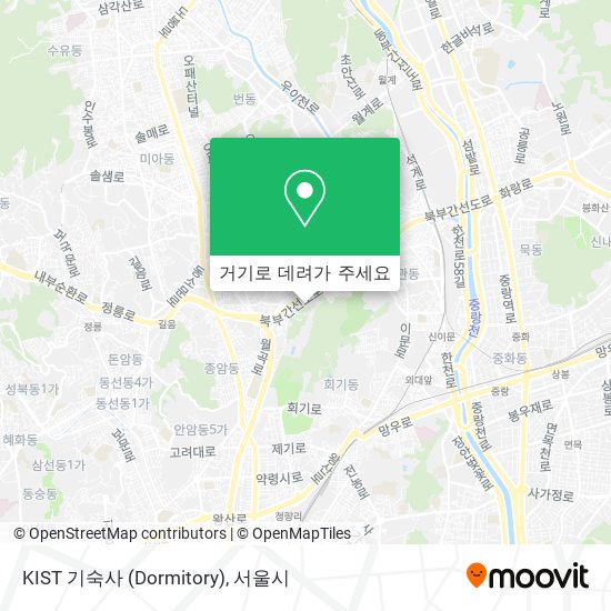 KIST 기숙사 (Dormitory) 지도