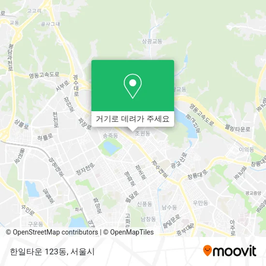 한일타운 123동 지도
