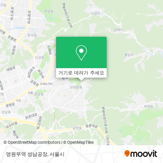 영원무역 성남공장 지도
