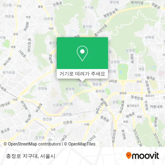 충정로 지구대 지도
