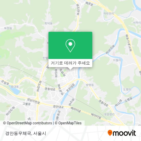경안동우체국 지도