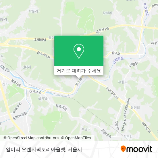 열미리 오렌지팩토리아울렛 지도
