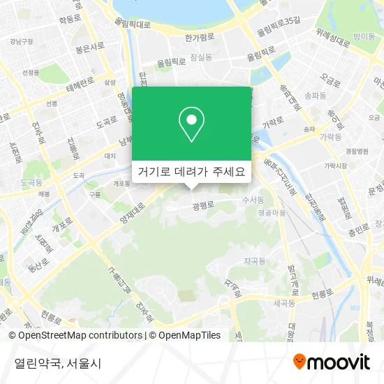열린약국 지도