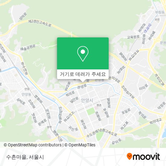 수촌마을 지도