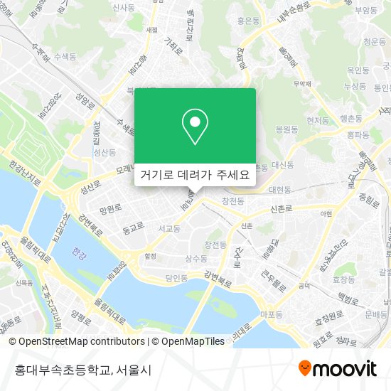 홍대부속초등학교 지도