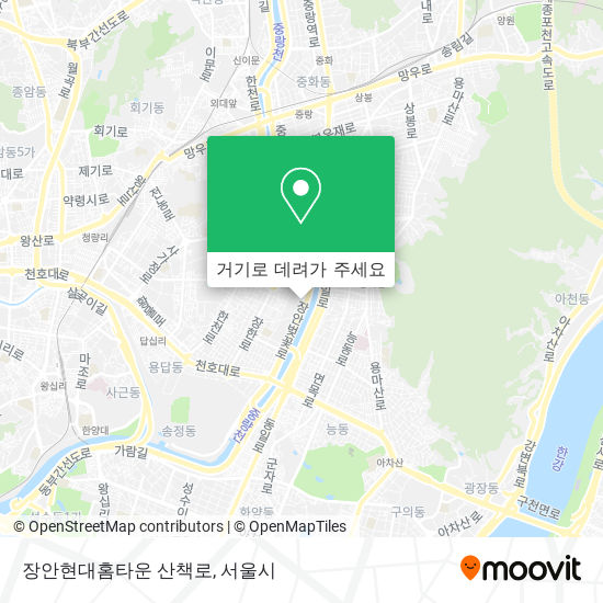 장안현대홈타운 산책로 지도