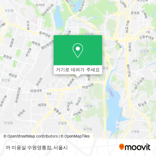 까 미용실 수원영통점 지도