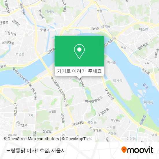 노랑통닭 미사1호점 지도