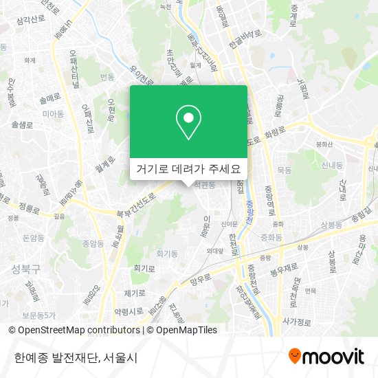 한예종 발전재단 지도