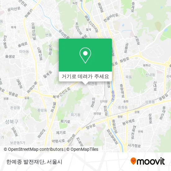 한예종 발전재단 지도