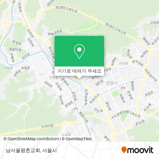 남서울평촌교회 지도