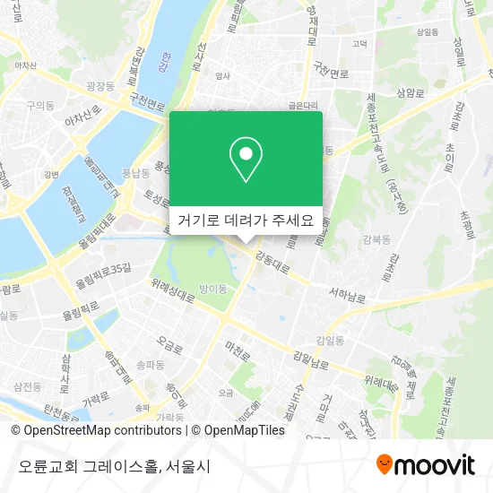 오륜교회 그레이스홀 지도