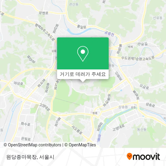 원당종마목장 지도