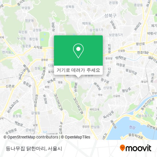 등나무집 닭한마리 지도