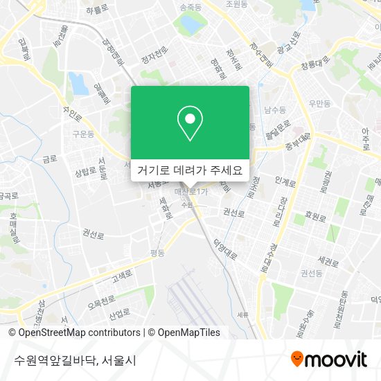 수원역앞길바닥 지도