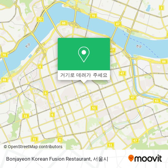 Bonjayeon Korean Fusion Restaurant 지도