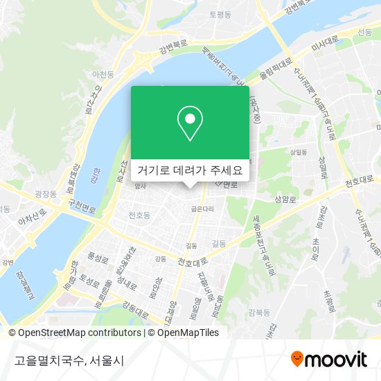 고을멸치국수 지도