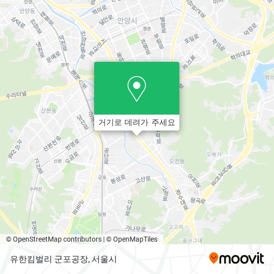 유한킴벌리 군포공장 지도