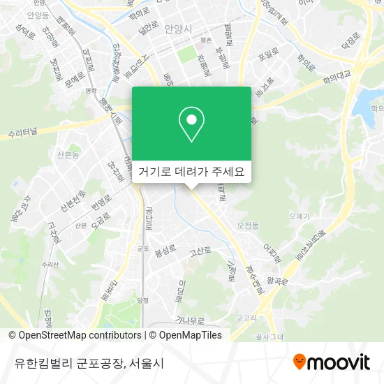 유한킴벌리 군포공장 지도