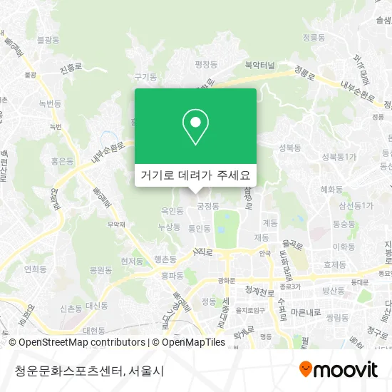 청운문화스포츠센터 지도