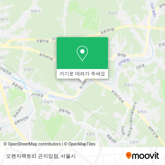 오렌지팩토리 곤지암점 지도
