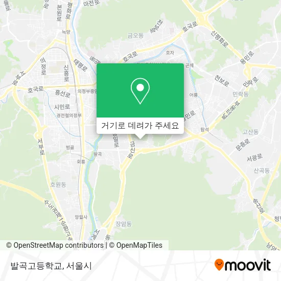 발곡고등학교 지도