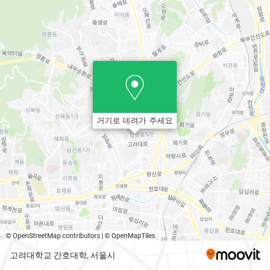 고려대학교 간호대학 지도