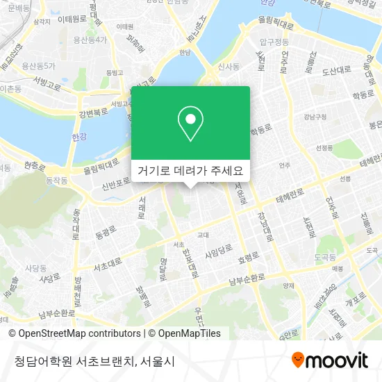 청담어학원 서초브랜치 지도