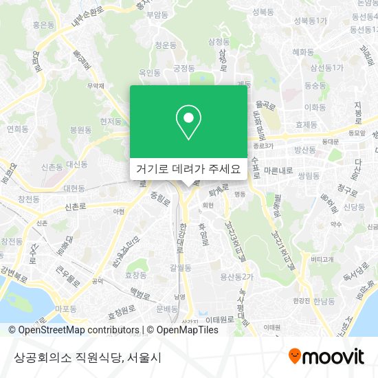 상공회의소 직원식당 지도