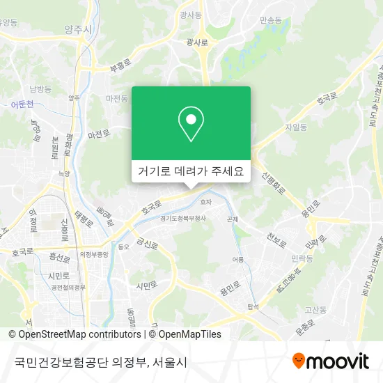 국민건강보험공단 의정부 지도