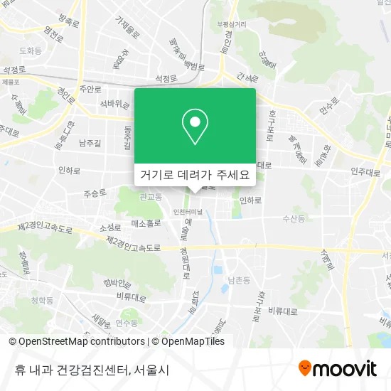 휴 내과 건강검진센터 지도
