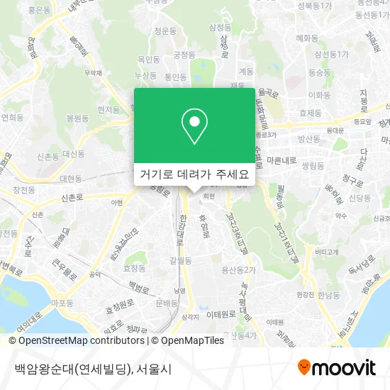백암왕순대(연세빌딩) 지도