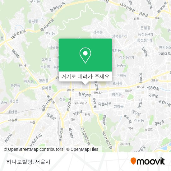 하나로빌딩 지도