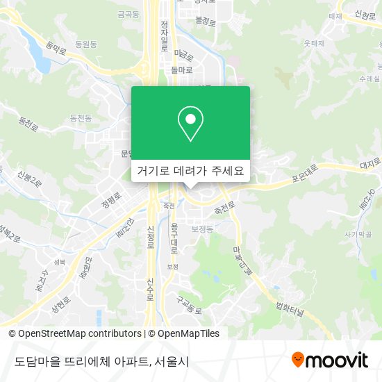 도담마을 뜨리에체 아파트 지도