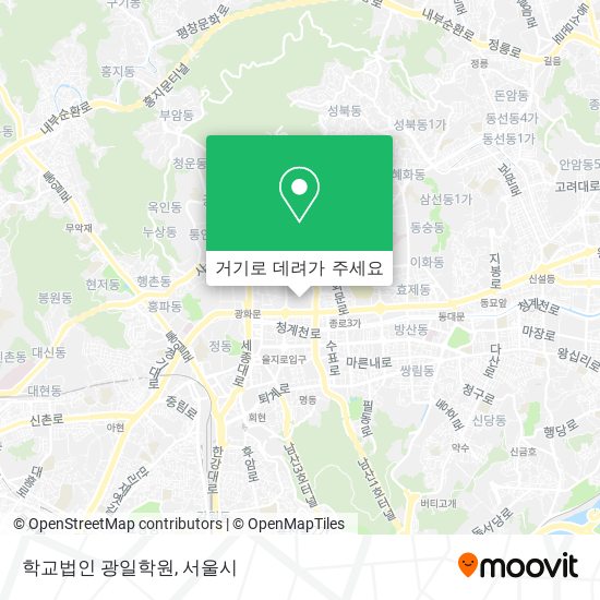 학교법인 광일학원 지도