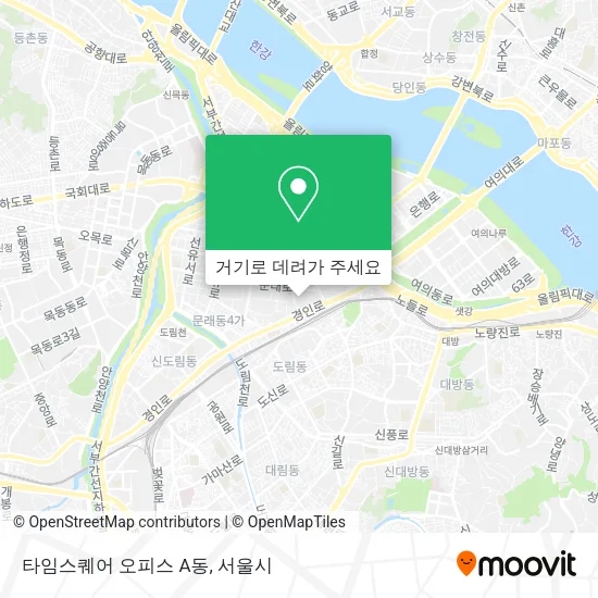 타임스퀘어 오피스 A동 지도