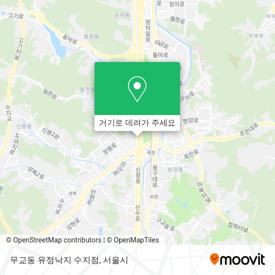 무교동 유정낙지 수지점 지도