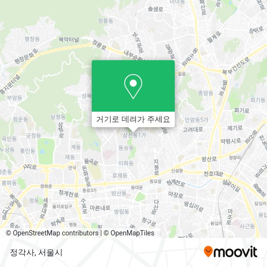 정각사 지도