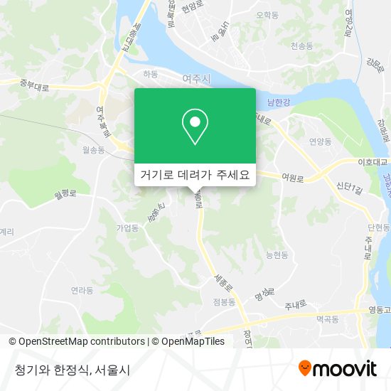 청기와 한정식 지도