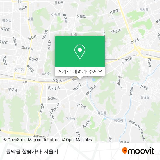동막골 참숯가마 지도