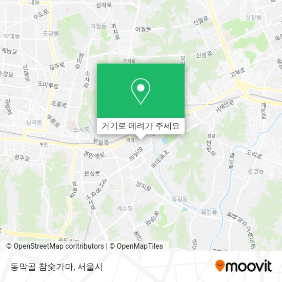 동막골 참숯가마 지도