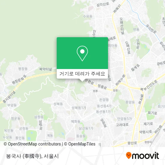 봉국사 (奉國寺) 지도