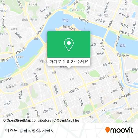 미즈노 강남직영점 지도