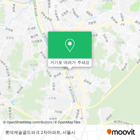 롯데캐슬골드파크 2차아파트 지도
