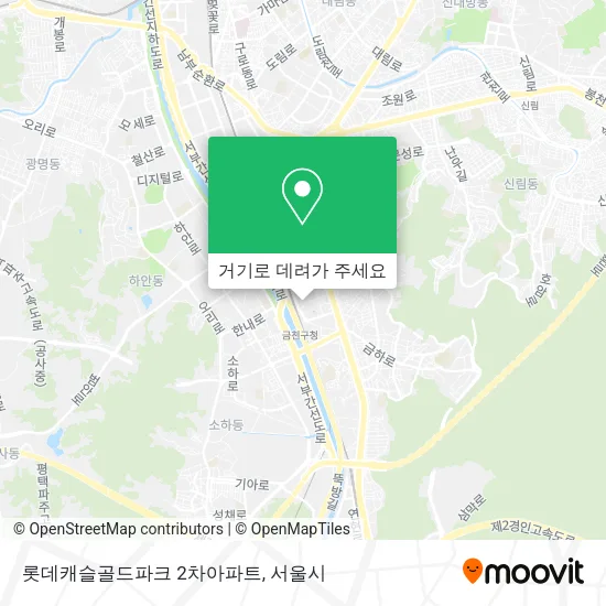 롯데캐슬골드파크 2차아파트 지도
