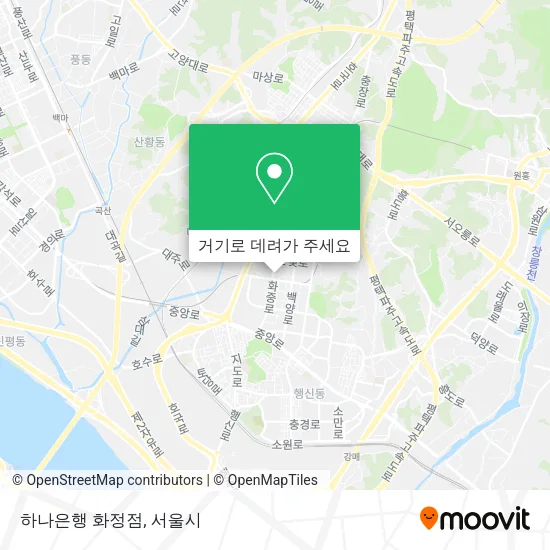 하나은행 화정점 지도
