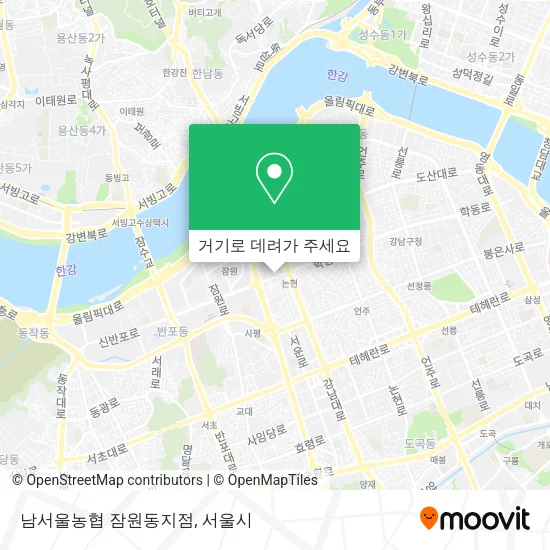 남서울농협 잠원동지점 지도