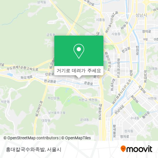 홍대칼국수와족발 지도