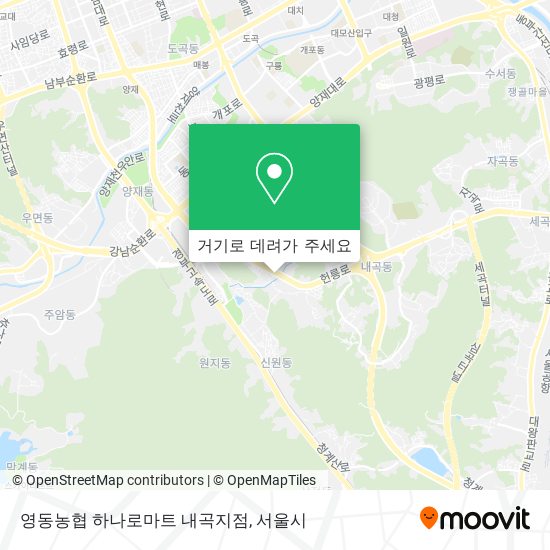 영동농협 하나로마트 내곡지점 지도